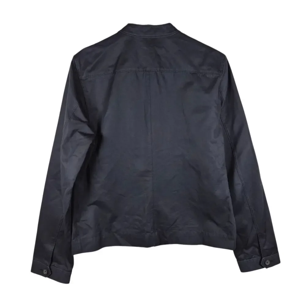 VTG Y2k Banana Republic Mens Heritage Cotton Full Zip Jacket Black L Archive